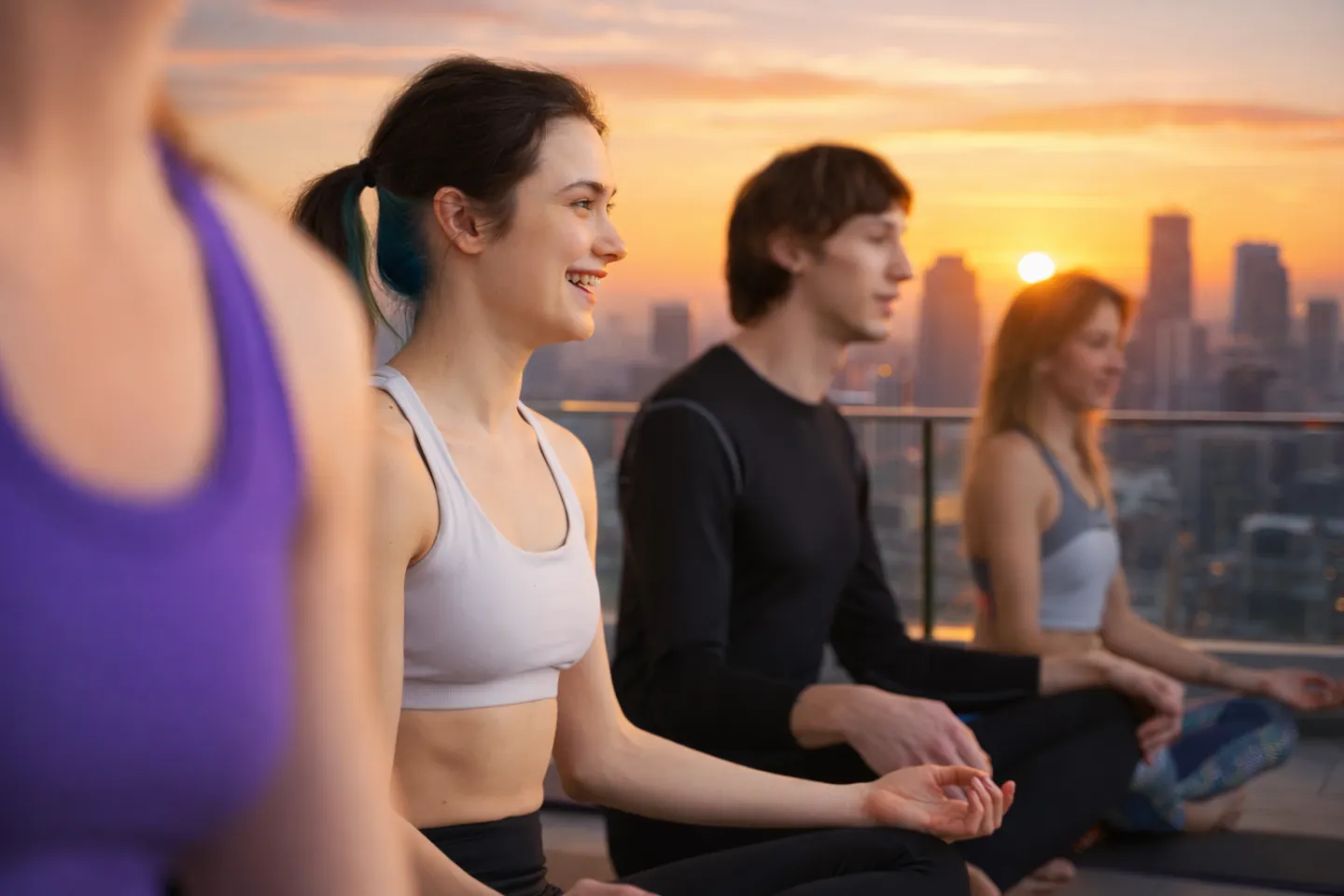 โยคะบนดาดฟ้า